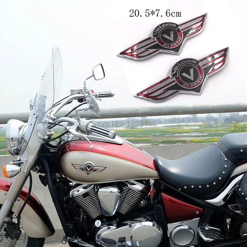 Motorcycle Accessories Fuel Gas Tank Emblem Badge 3D Stickers Kawasaki Vulcan 400 500 800 1500 1600 1700 - buy at the price of $12.00 in aliexpress.com | imall.com