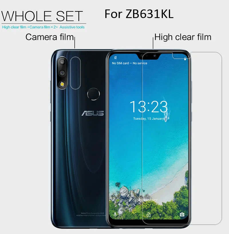 Nillkin матовый HD Прозрачный экран Защитная пленка для Asus Zenfone Max Pro M2 M1 ZB631KL мягкий прозрачный кристалл