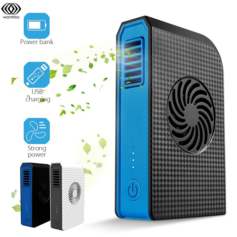 

Mini Portable Outdoor Handheld Desk Desktop Fan USB Electric Rechargeable Cooler with 6000mAh Power Bank for Mobile Phone