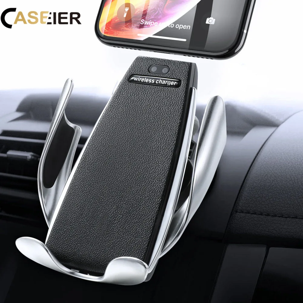 

CASEIER 10W Car Wireless Charger For iPhone Samsung Car Phone Penguin Holder Fast Charging 360 Degree Stand In Car Mount Charger