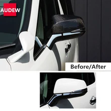 1 пара серебряное покрытие из углеродного волокна зеркало заднего вида крышки ABS для Toyota Alphard Vellfire