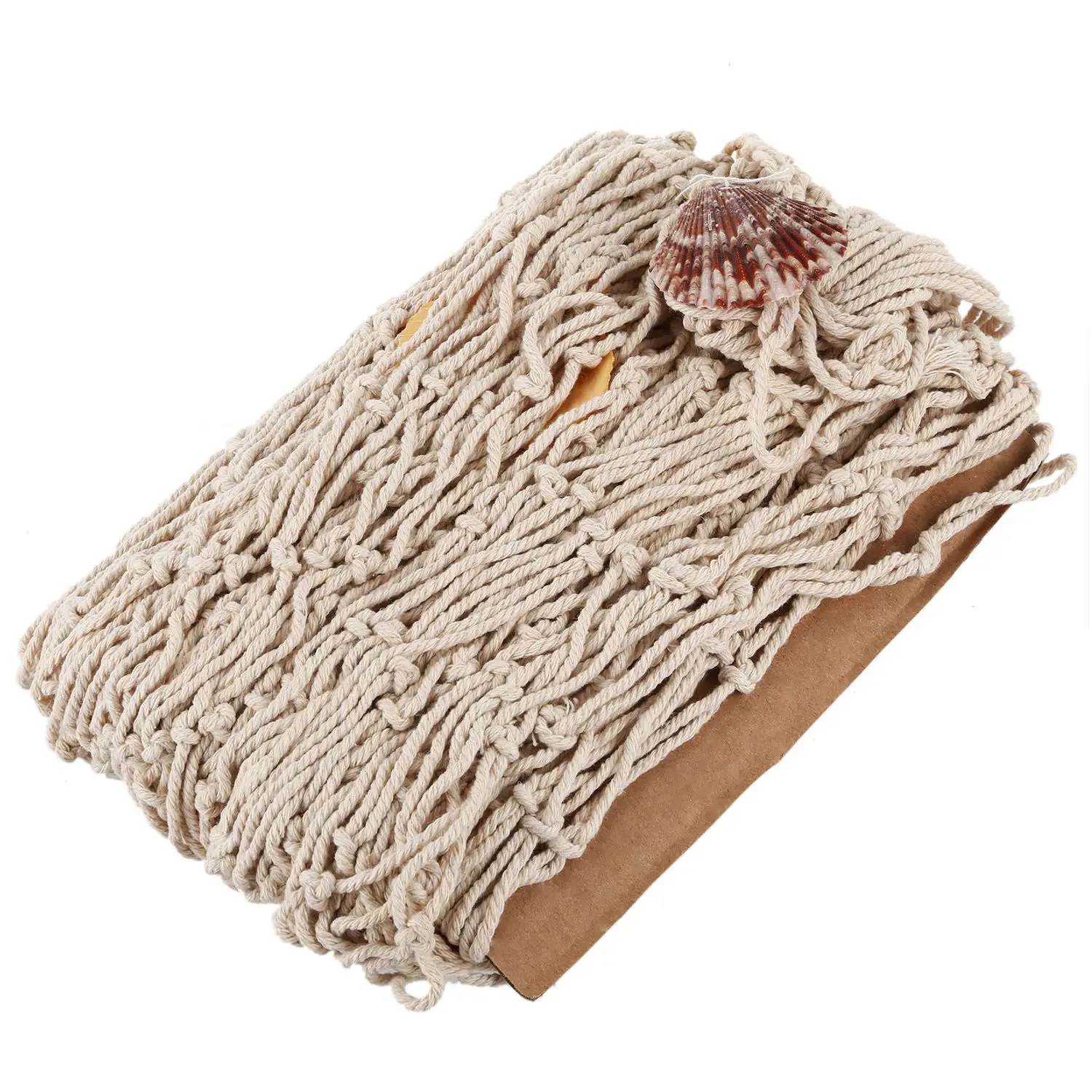 Fishing Net Beach Party Sea Shells Bar Home Wall Ceiling Decor - White Fishing Net Beach Party Sea Shells Bar Home Wall Ceiling Decor - White