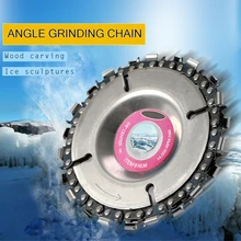 Для угловых шлифовальных машин 100 мм или 115 мм шлифовальный диск и цепь резьба по дереву диск для использования с угловыми шлифовальными машинами " или 4-1/2"