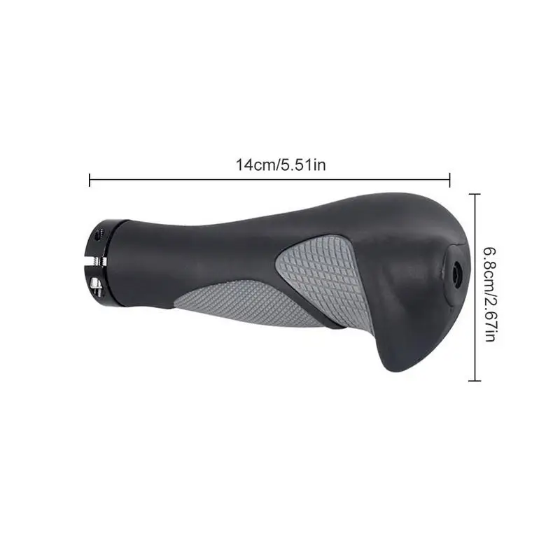 Ручки велосипеда резиновый рожок Форма комфорт Эрго Non slip руле для MTB велосипед BMX