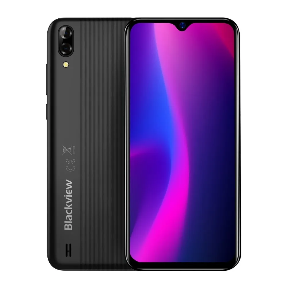 Blackview A60 Смартфон Android 8,1 четырехъядерный 4080 мАч 1 Гб+ 16 Гб мобильный телефон 6,1 дюймов 19,2: 9 экран Двойная камера 3g сотовые телефоны