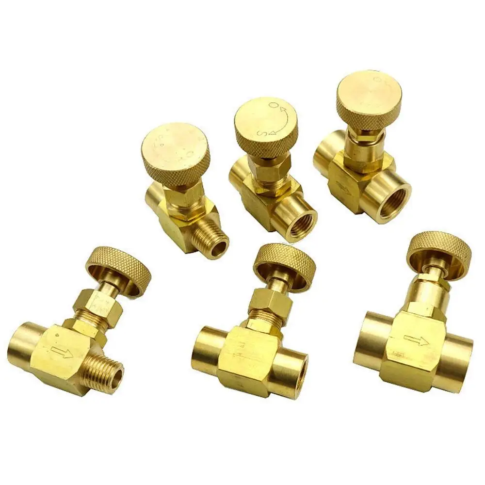 Прочный латунный игольчатый клапан 1/8 дюйма 1/4 3/8 NPT BSP 1000 фунтов на кв. дюйм