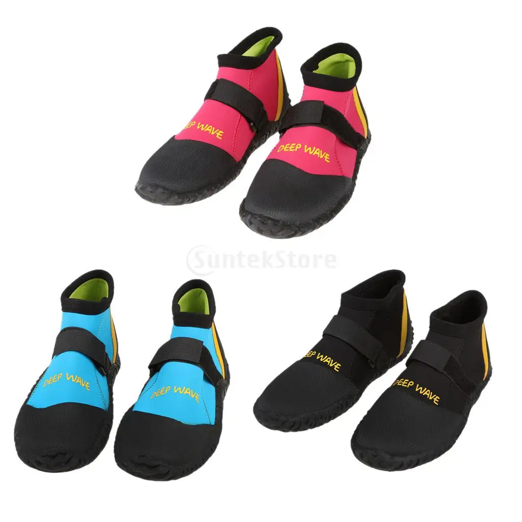 

Neoprene 5mm Non-slip Scuba Diving Snorkeling Boots Booties Surfing Sailing Motorboat Fishing Water Sport Dive Magic Tape Shoes