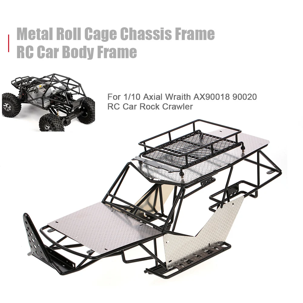 RC Car Metal Roll Cage Chassis Frame RC Car Body for 110 Axial Wraith AX90018 90020 RC Car Rock DIY Crawler Racer Cars