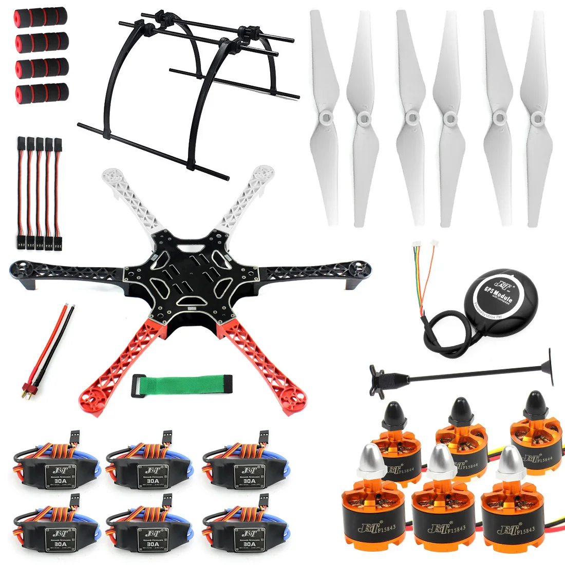 RC Drone MultiCopter Aircraft Kit F550 Hexa-Rotor Air Frame GPS APM2.8 Flight Control Keine Batteri