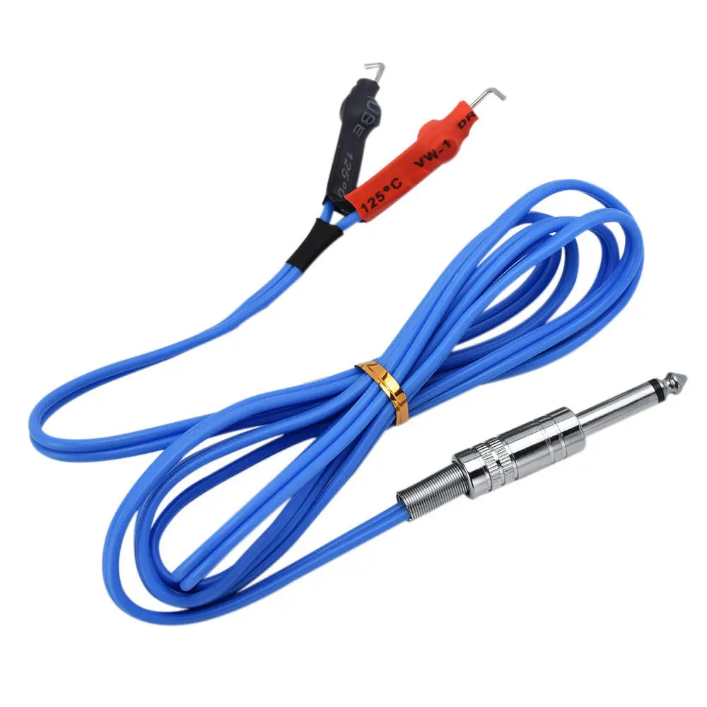 

Tattoo Clip Cord Hook Line Silicone Wire Cable Line 1.8m Heavy Duty Soft Tools