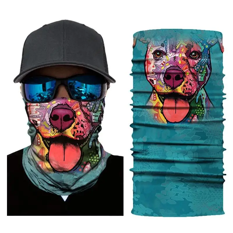 

3D Digital Animal Print Cycling Face Mask Outdoor Sports Riding Headband Scarf Cosplay Hip Hop Accessories Cycling Equipment