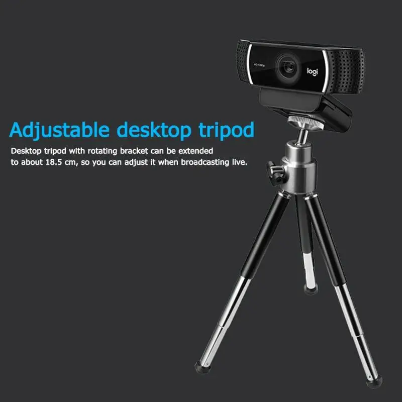 Logitech C922 Pro камера с автофокусом Встроенный микрофон потоковая видео веб-камера 1080P 30FPS Full HD якорная камера со штативом