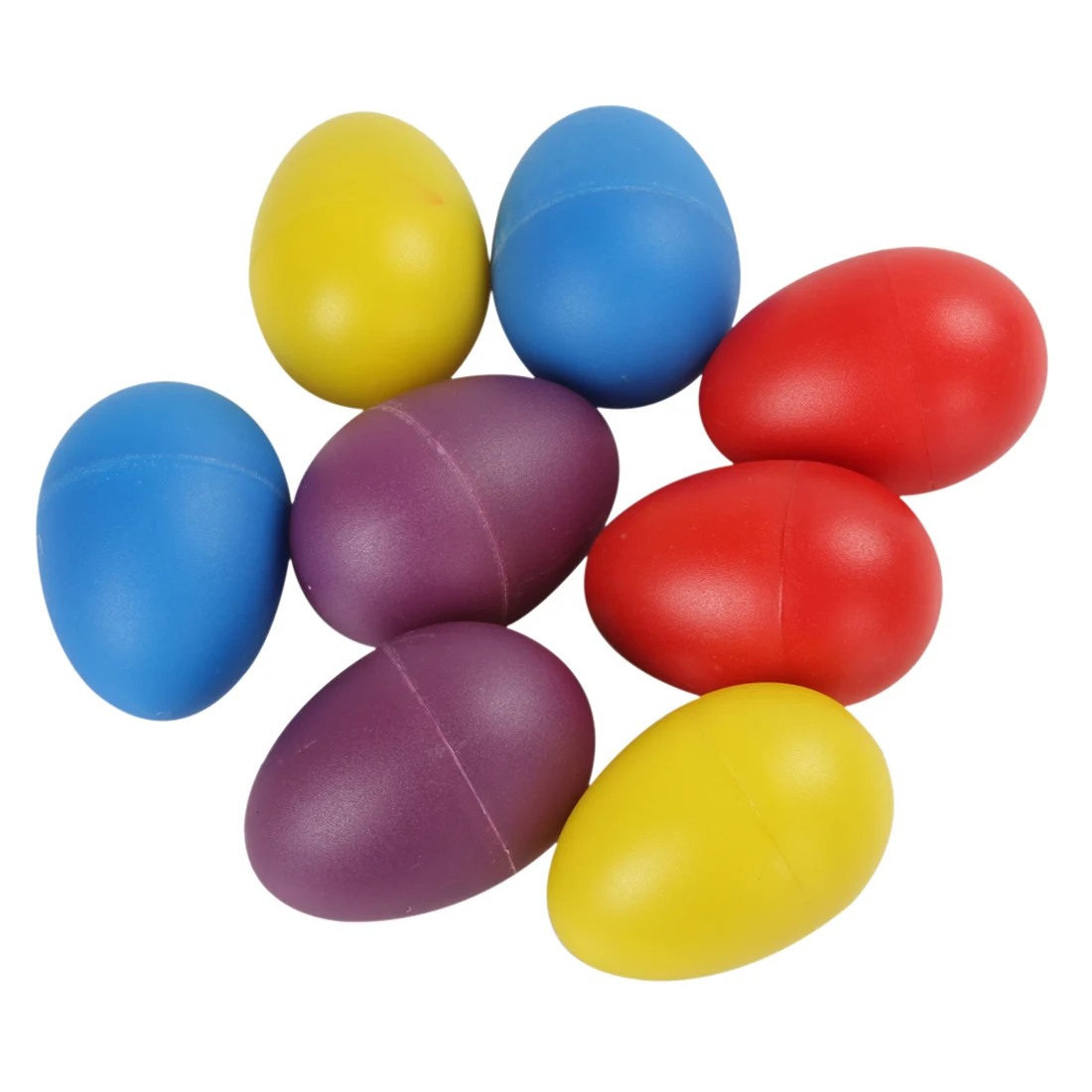 2pcs Cute Plastic Maracas Eggs Shakers Rattle Rustling Percussion