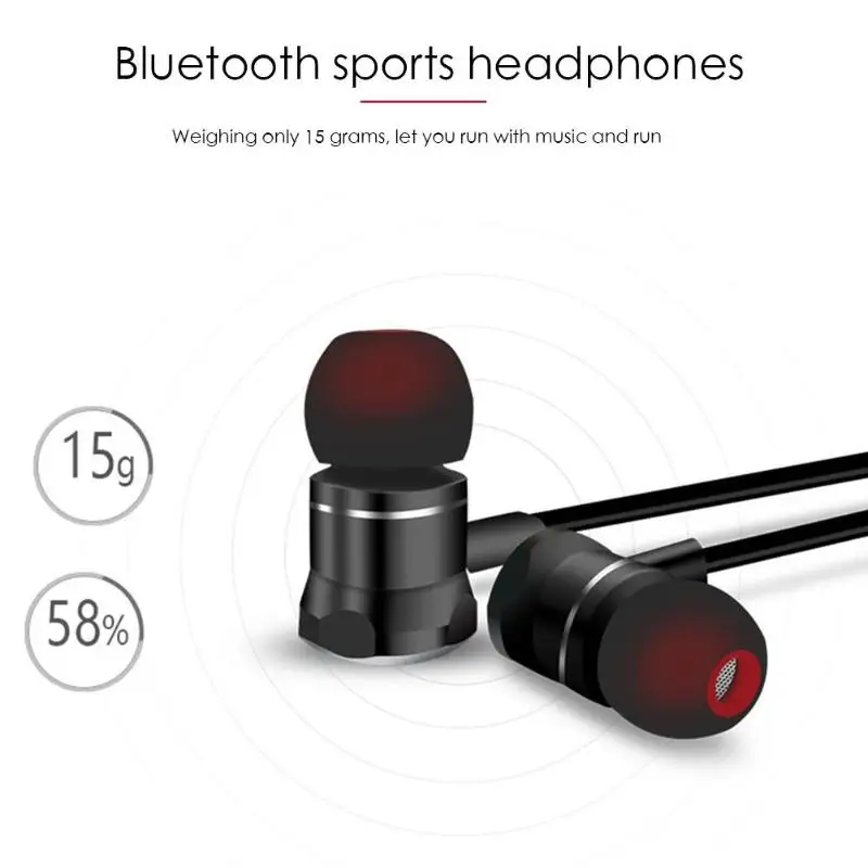 VODOOL X3S Bluetooth 5 0 Wireless Headphone Magnetic Stereo Sports Earbuds Bluetooth Earphone Headset With Mic For iPhone Xiaomi