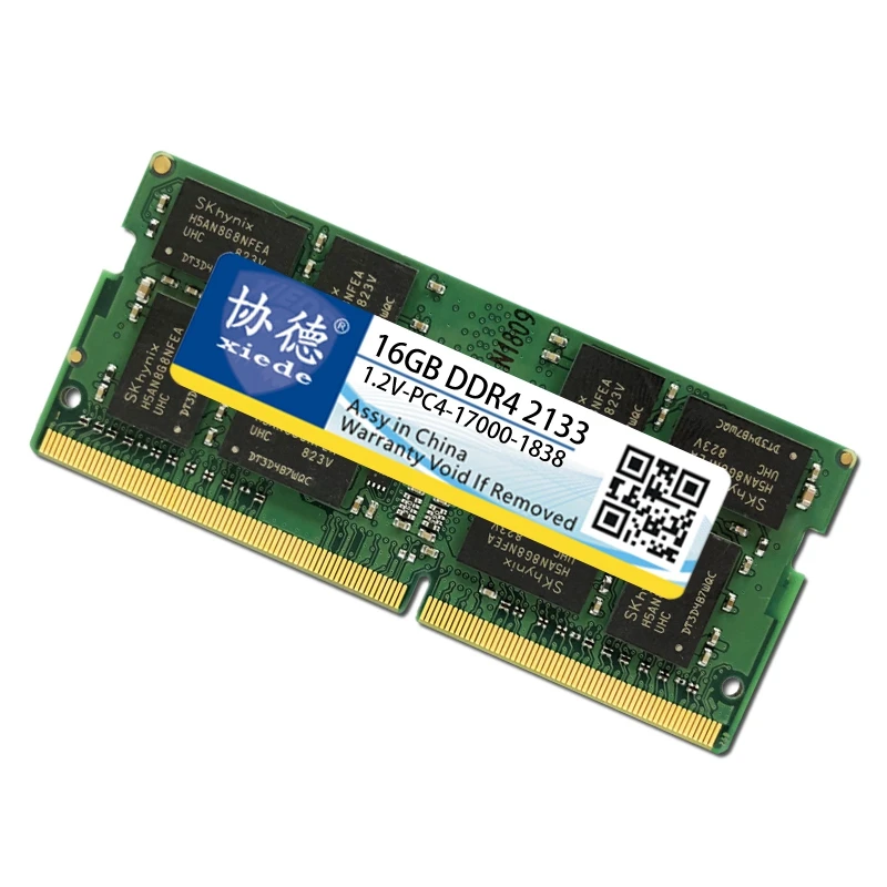 Модуль оперативной памяти ноутбука Xiede Ddr4 2133 Pc4-17000 288Pin Dimm 2133Mhz для ноутбуков