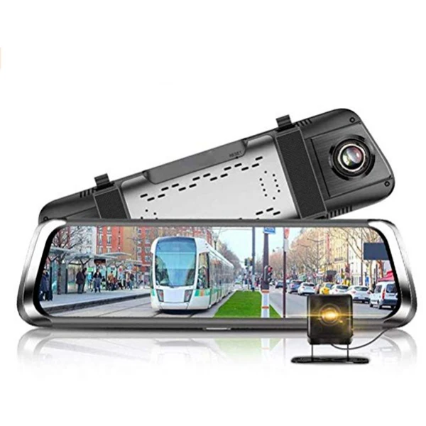 

AUTO -10 Inch Full Screen 4G Press Ips Universal Bundled Car Dash Cam Rear View Reversing Mirror Android 5.1 Dual Lens Fhd 108