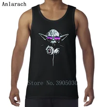 Йода диджей картина жилет костюм Индивидуальные Юмор топы для мужчин большие размеры Стандартный Солнечный свет Anlarach майка