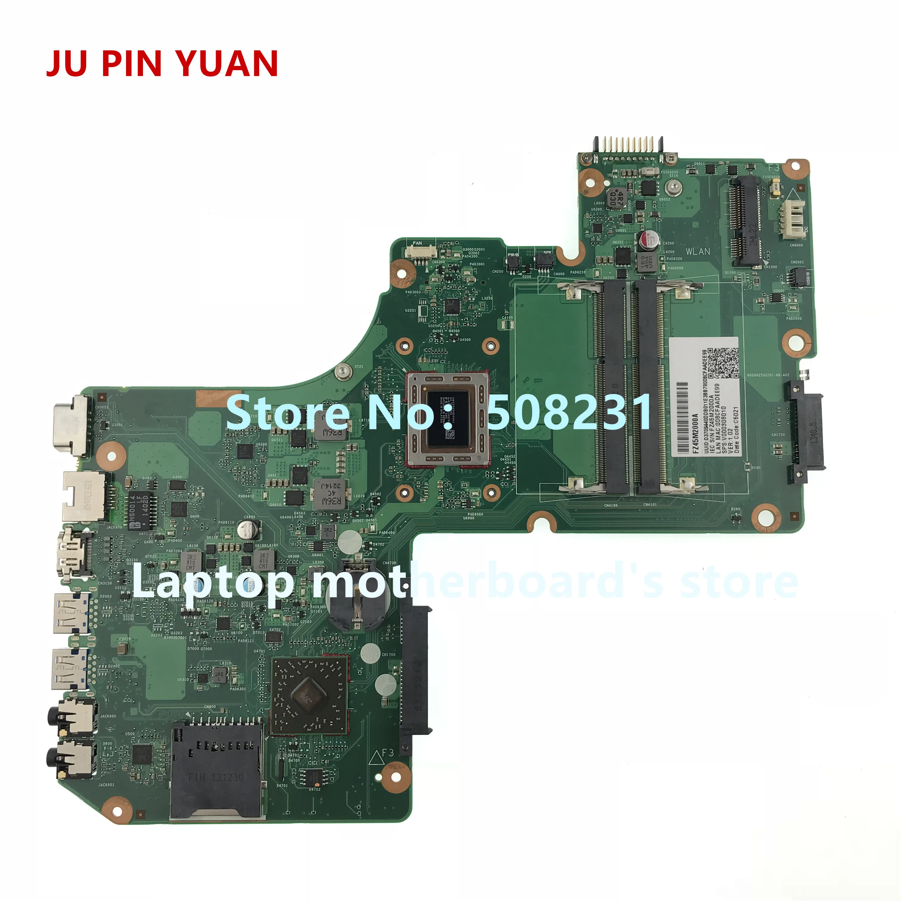 JU булавки юаней V000308010 плата для Toshiba Satellite L950D L955D материнская с A8-4555M 1,6 ГГц процессор