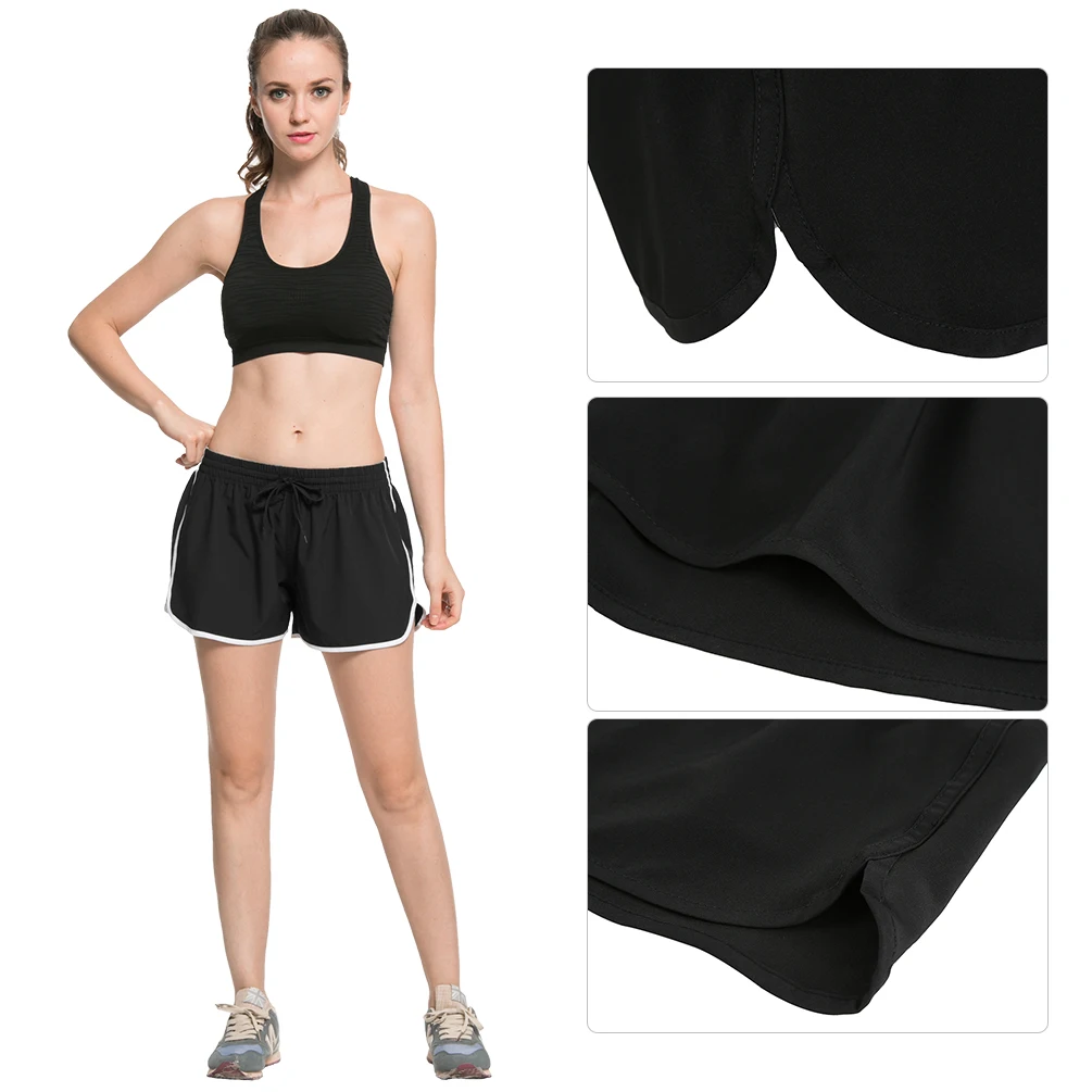 Vbiger Women Loose Sports Elastic Running Shorts Quick Dry Short Pants ...