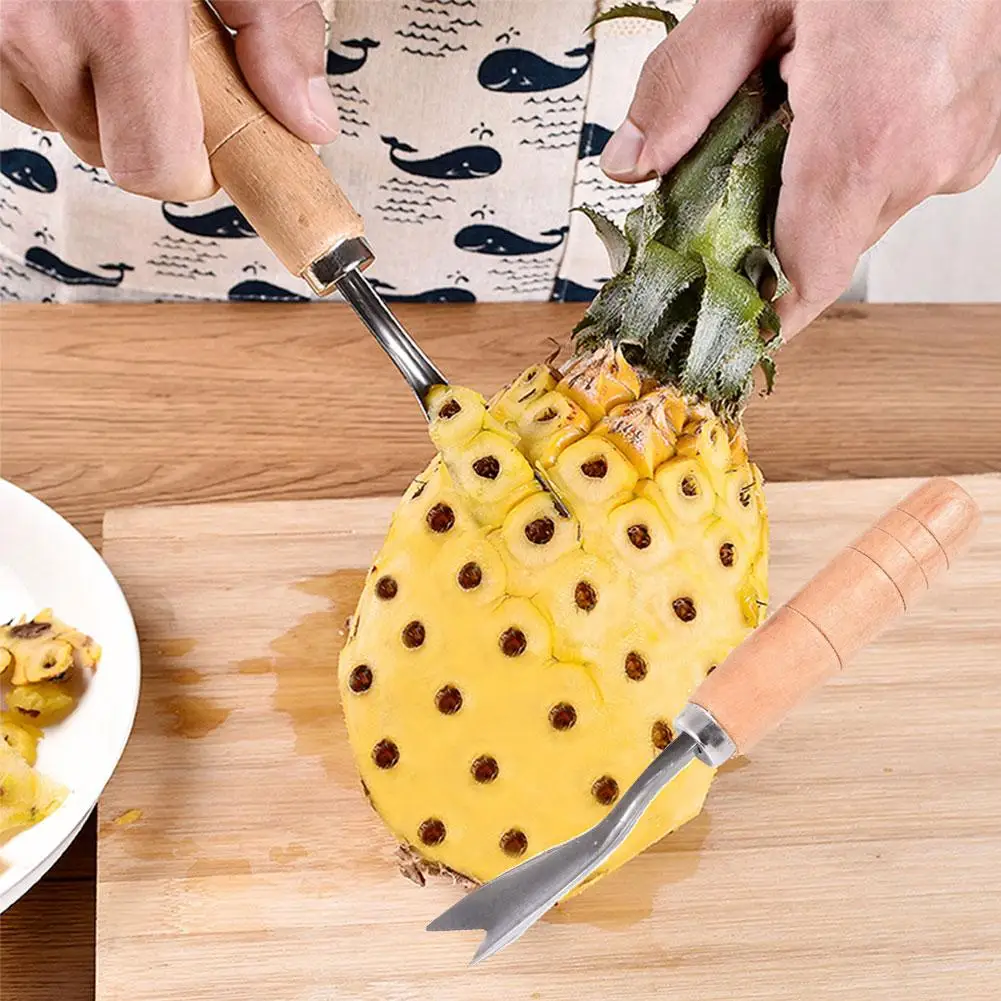 1 шт., креативный нож для нарезки ананаса из нержавеющей стали, нож для удаления Ананас Семена, нож для удаления ананас, инструменты для фруктов, Прямая поставка