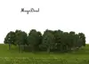 MagiDeal 20Pcs/Pack Dark Green Model Trees N Scale Train Park Railroad Railway Layout Wargame Scenery Scene Diorama Toys 7.5cm 1