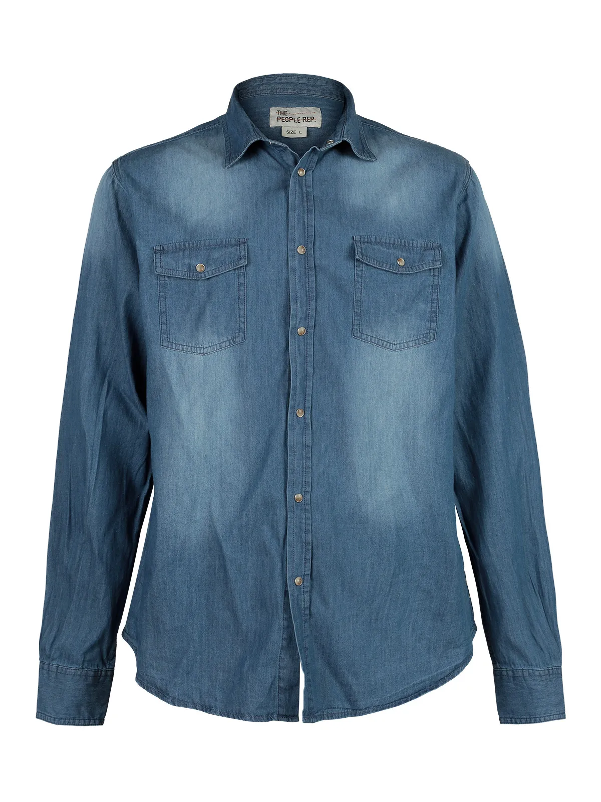 Denim shirt with pocketsin Casual Shirts from Men's Clothing on