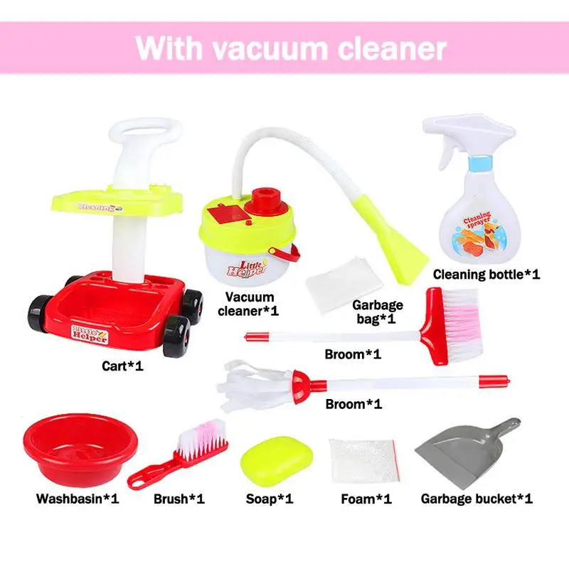 الطفل نتظاهر لعبة التعليمية محاكاة تنظيف أداة مجموعة مكنسة كهربائية دلو مدبرة ترولي أدوات التنظيف لعبة للأطفال الطفل نتظاهر لعبة التعليمية محاكاة تنظيف أداة مجموعة مكنسة كهربائية دلو مدبرة ترولي أدوات التنظيف لعبة للأطفال