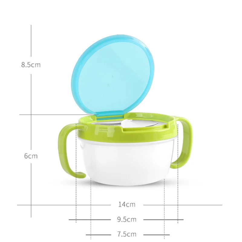 Baby Snacks Bowl Children Kids Food Storage Dishes Anti Spill 360 Rotate Baby Solid Feeding Plate Tableware Baby Feeding Stuff Baby Snacks Bowl Children Kids Food Storage Dishes Anti Spill 360 Rotate Baby Solid Feeding Plate Tableware Baby Feeding Stuff