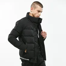 2019 New Fashion bomber jacket Brand clothing Parka Men Stand Collar Solid Jacket Badge Letter Designs Warm Winter Jacket Men 2019 New Fashion bomber jacket Brand clothing Parka Men Stand Collar Solid Jacket Badge Letter Designs Warm Winter Jacket Men