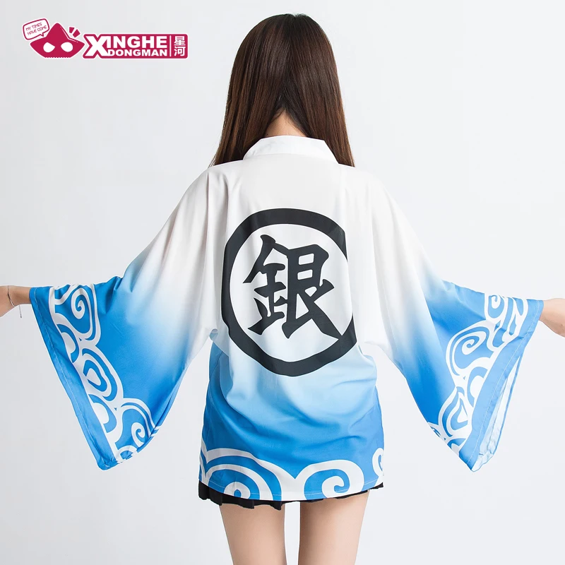Milky Way аниме гинтама Haori Саката гинтоки Shimura Shinpachi FGO Harajuku унисекс юката |