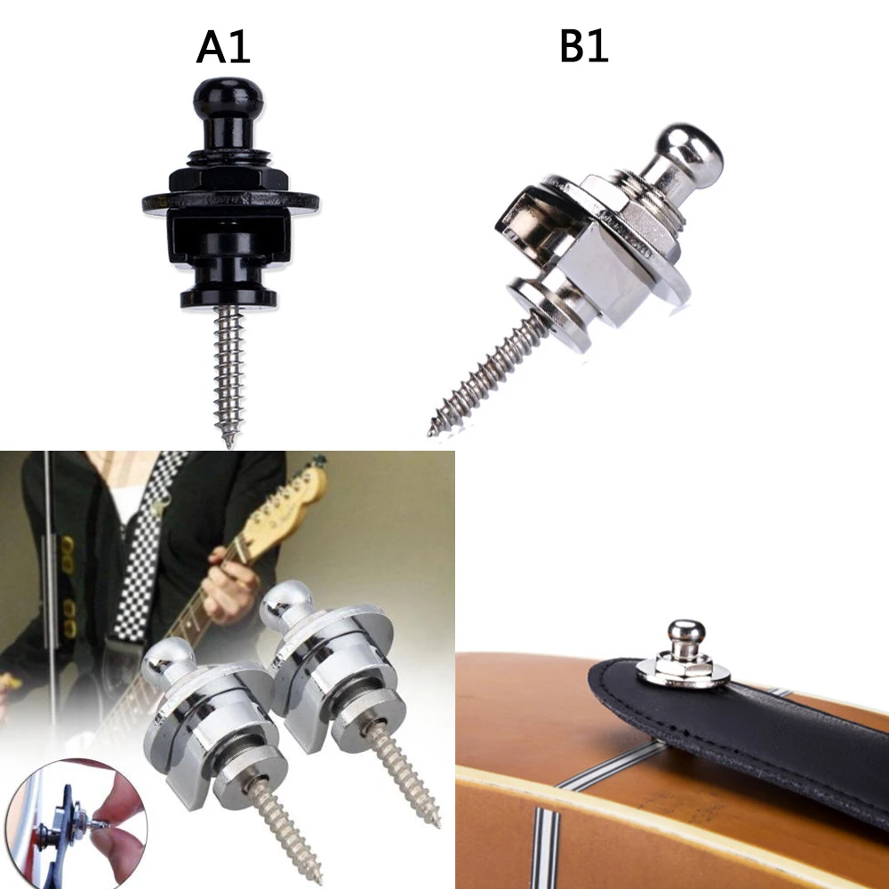 2 шт./компл. замок для гитарного ремня Straplock кнопка для всех Акустическая бас-гитара гитары ремень цвета ra