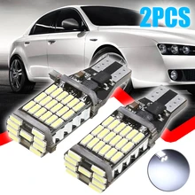 2 pçs branco t15 luz de largura 921 912 4014 smd led canbus reverso backup lâmpada alta qualidade