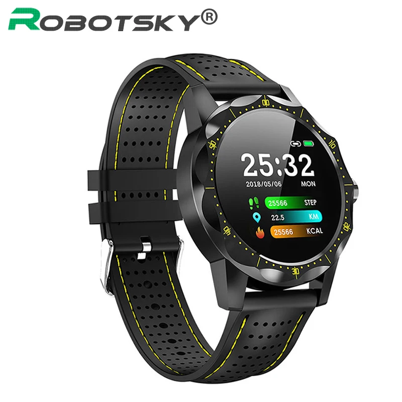 

Robotsky Smart Watch Men Heart Rate Fitness Activity Tracker IP68 Waterproof Sport Smartwatch Clock for Android Iphone IOS Phone
