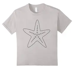 Морская звезда футболка Морская звезда рыба океан астероидея графическая футболка 2017 мода повседневная Уличная