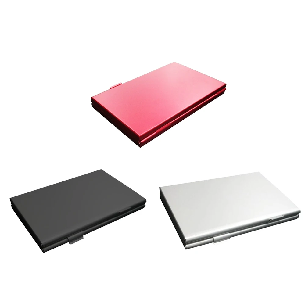 Коробка для хранения карт памяти из алюминиевого сплава EVA Micro Storage Box Case Red New for SD MMC