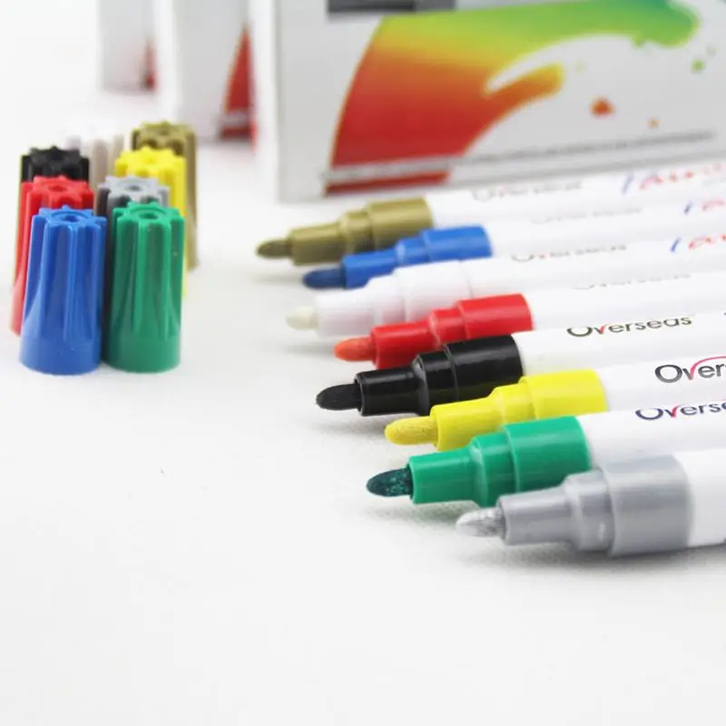 Car Graffiti Paint Pen Eco-friendly Car Paint Scratch Repair Pen DIY Album Accessories Marker Auto Car-styling
