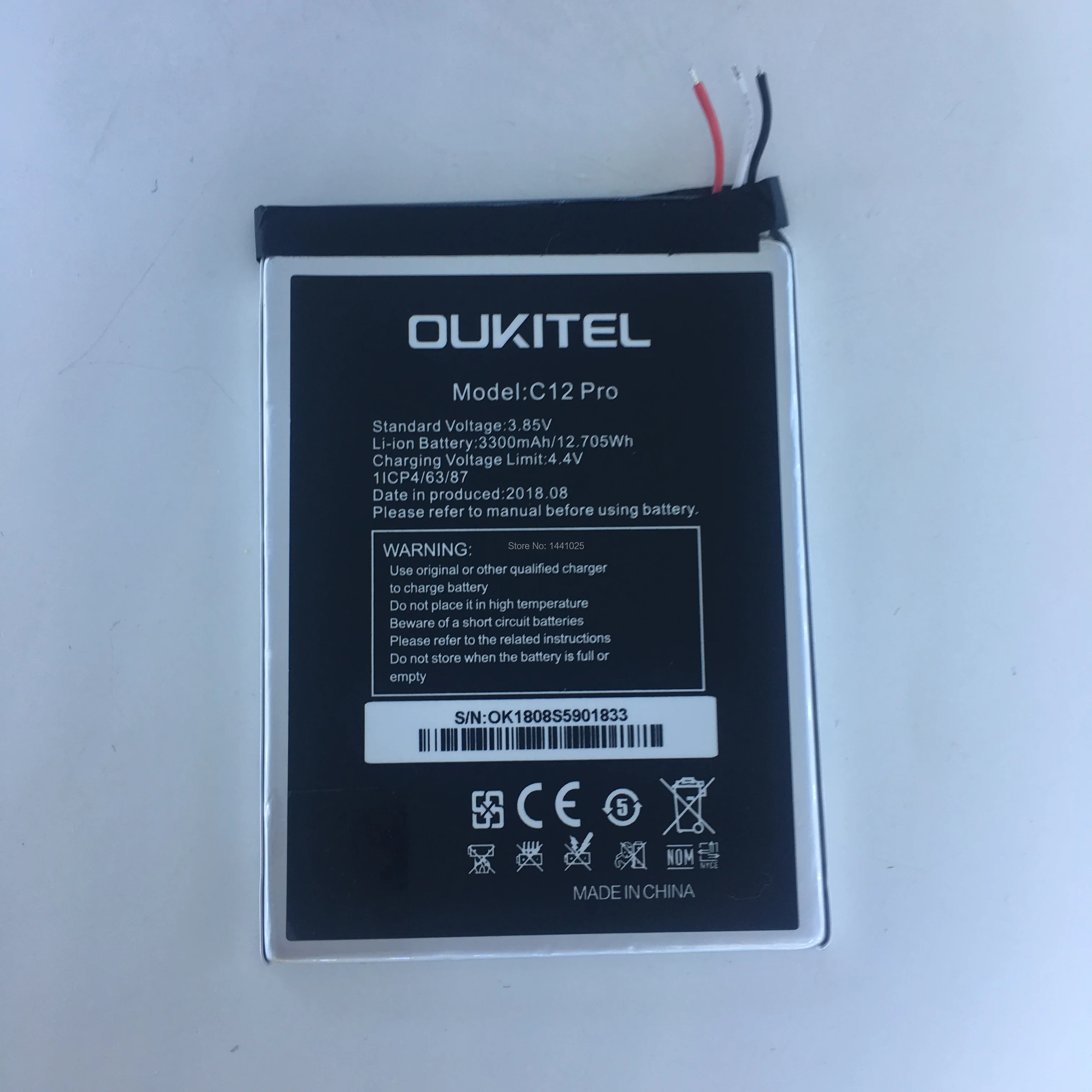 Аккумулятор для OUKITEL C12 Pro 3300 мАч длительное время ожидания Аксессуары мобильных