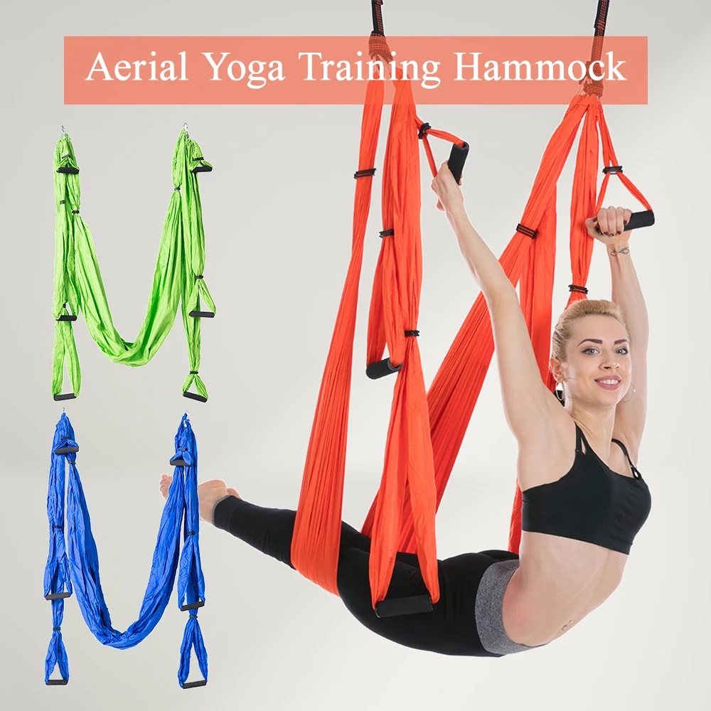

Yoga Hammock Aerial Yoga Trapeze Inversion Training Sling Anti gravity Exercise Training Yoga Swing Extension Strap Hammock