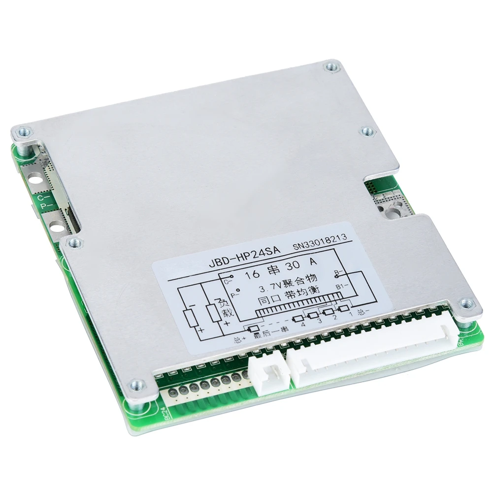 

16 Strings 30A 3.7V Lithium Li-Ion Battery Protection Same Port Balanced Board