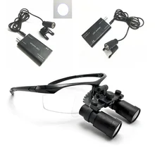 Medical Loupes 4.0/5.0/6.0X-R Binocular Magnifier Medical Dental Surgical Loupe+3W LED Medical Dental Headlight Headlamp Medical Loupes 4.0/5.0/6.0X-R Binocular Magnifier Medical Dental Surgical Loupe+3W LED Medical Dental Headlight Headlamp