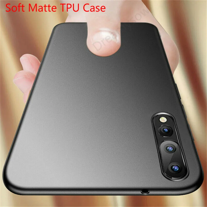 

For Samsung Galaxy A50 Case Ultra-thin Black Matte Soft Shockproof Cover Cases For Galaxy A10 A30 A70 A20E A40 A60 Phone Cover