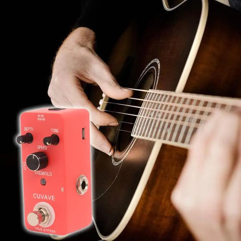 Micro Electric Guitar Effect Pedal Mini Optical Tremolo Guitar Pedal True Bypas Guitar Parts & Accessorie Micro Electric Guitar Effect Pedal Mini Optical Tremolo Guitar Pedal True Bypas Guitar Parts & Accessorie