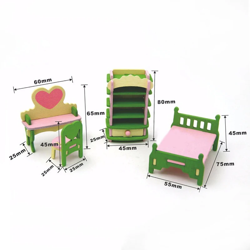 1 مجموعة/4 قطعة الطفل خشبية دمية الأثاث دمى منزل مصغرة لعب الأطفال اللعب هدايا 1 مجموعة/4 قطعة الطفل خشبية دمية الأثاث دمى منزل مصغرة لعب الأطفال اللعب هدايا
