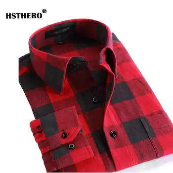 

Autumn Winter Men's Printed Shirt Flannel Casual Men Dress Shirts Full Long Sleeve Homme Cotton Comfortable Soft Men Shirts