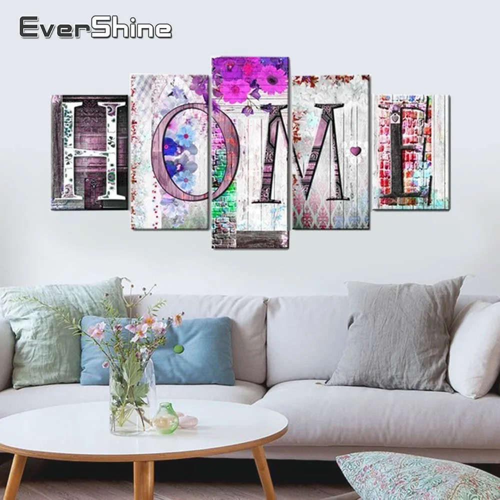 EverShine Diamond Embroidery Home Diamond Painting Multi-picture Combination Cartoon Cross Stitch Full Square Diamond Mosaic