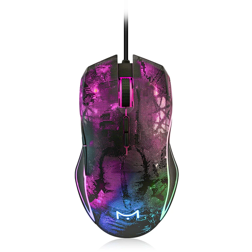 MVTV M625 Проводная игровая мышь 8000 dpi цветная RGB подсветка 7 программируемых кнопок