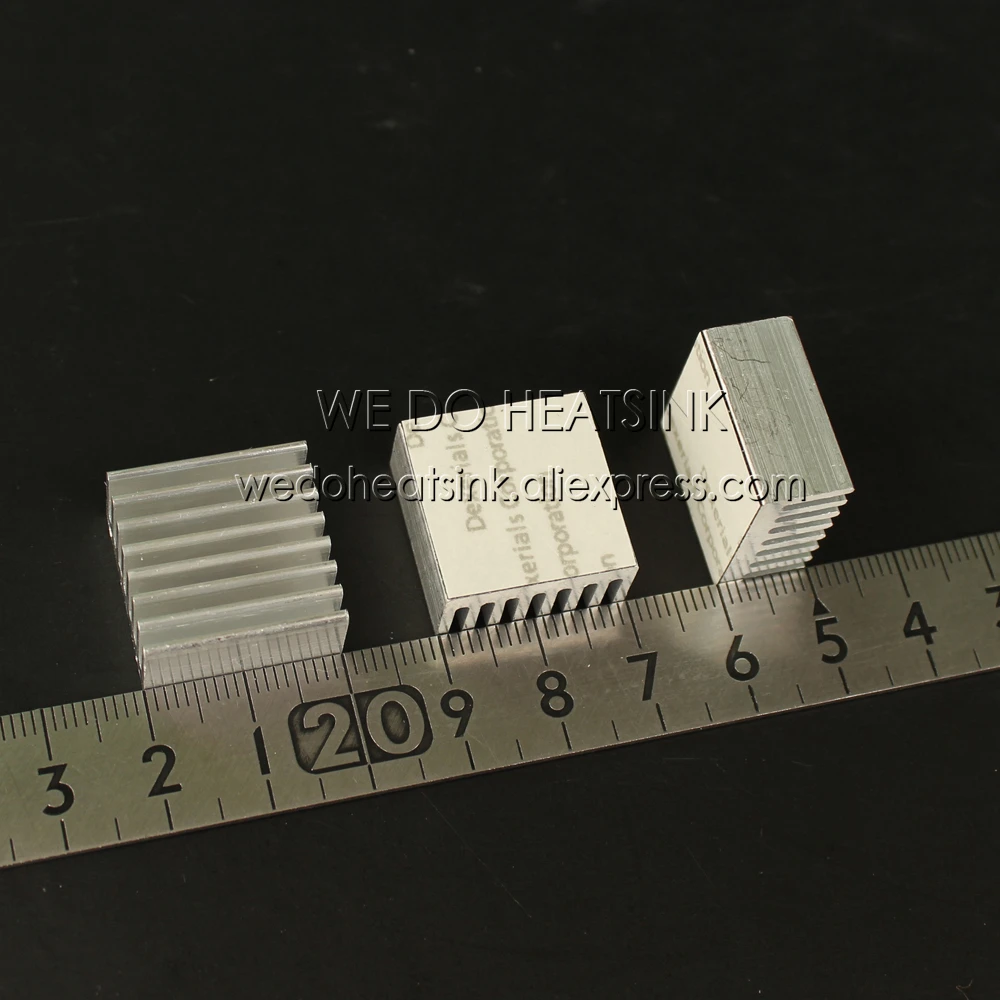 20x20x10mm 알루미늄 IC LED 냉각 쿨러 히트싱크 방열판 8 개, 열전도율 접착 테이프 포함