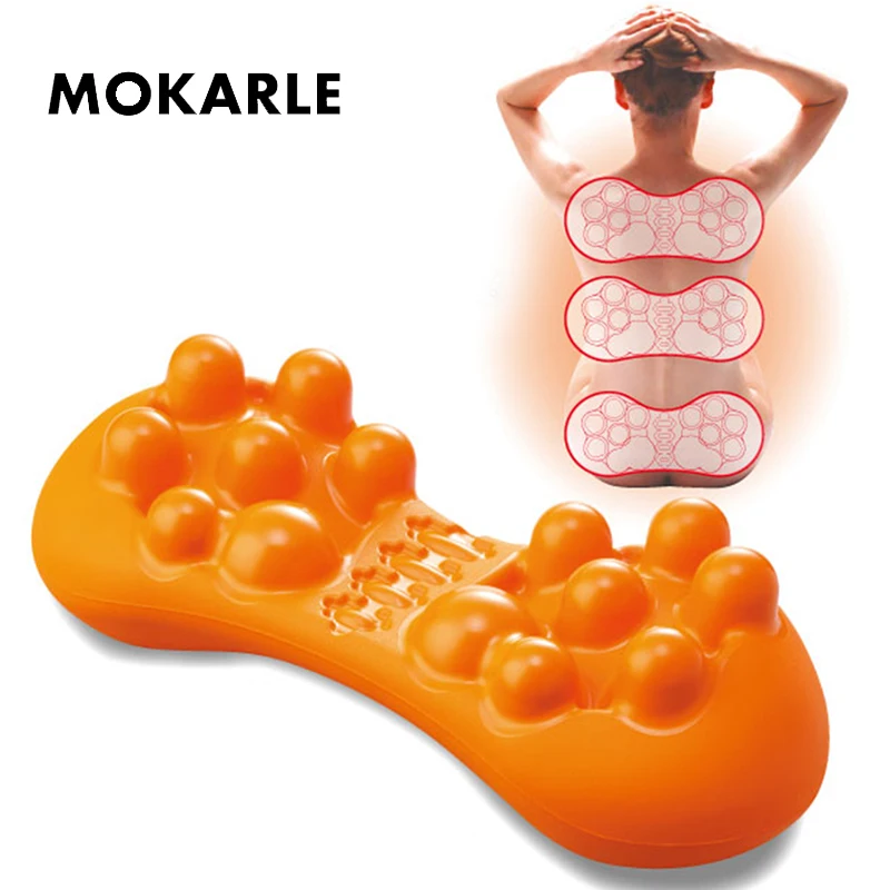

Stretch Back Massager Magic Stretcher Fitness Lumbar Support Relax Spinal Pain Relieve Body Kneading Shiatsu Massage Cushion Pad