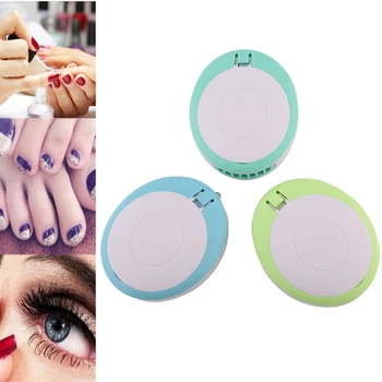 

Mini Fan Eyelash Manicure Dryer Blower Eyelashes Extension Dryer with Makeup Mirror Makeup Tools Kit