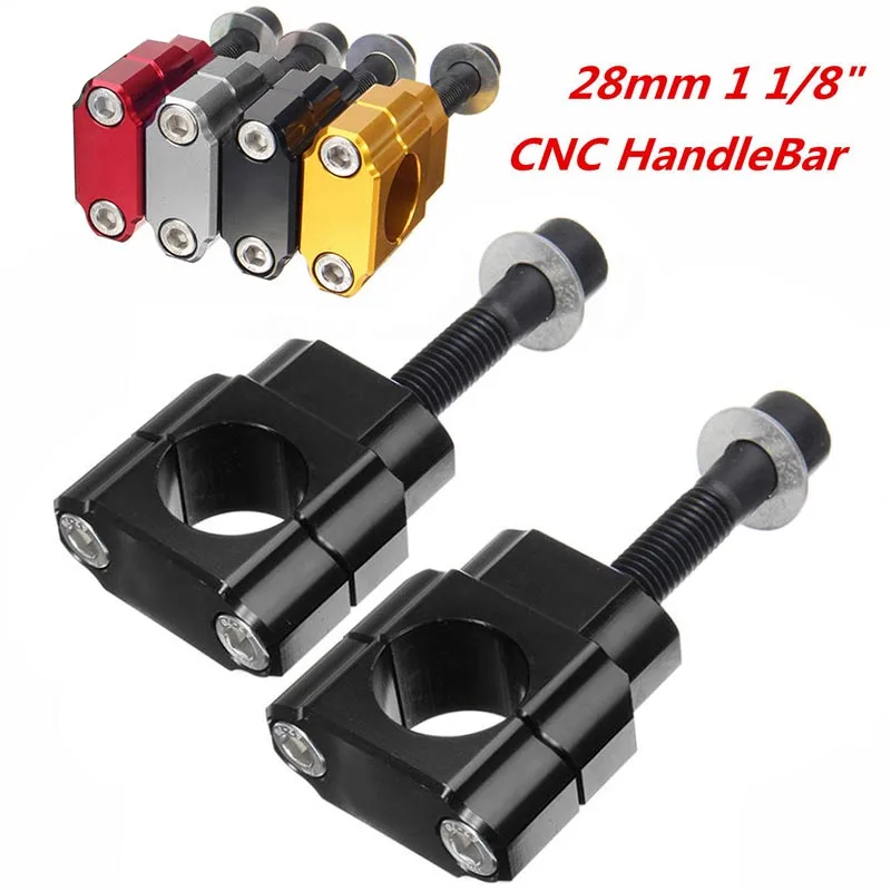 2 шт Ручка мотоцикла Riser ЧПУ руль жир бар крепление зажим Riser для Hon-da Suz-uki